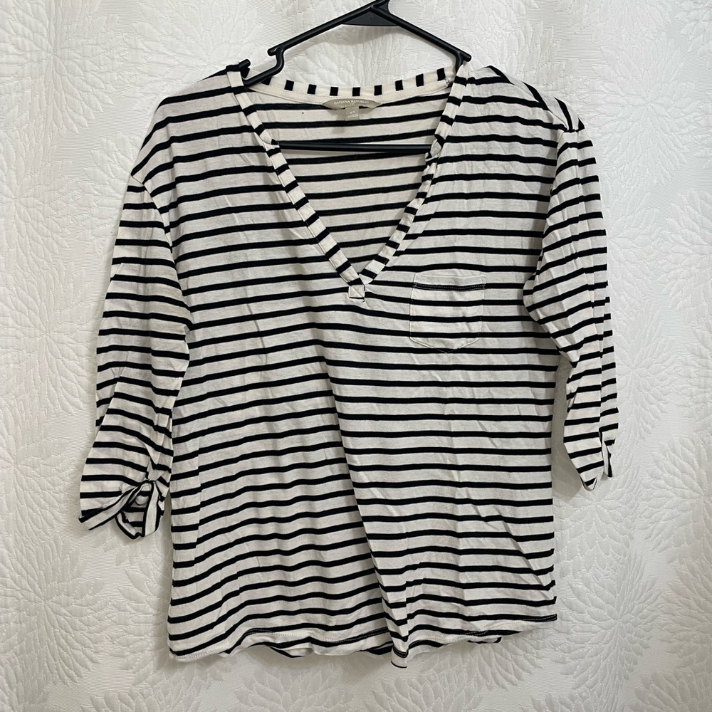 Striped banana republic shirt